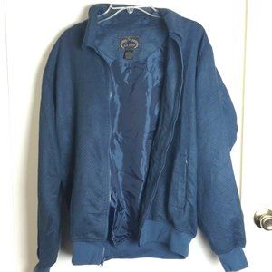 La Veen Microsuede Men's Blue Jacket Size L